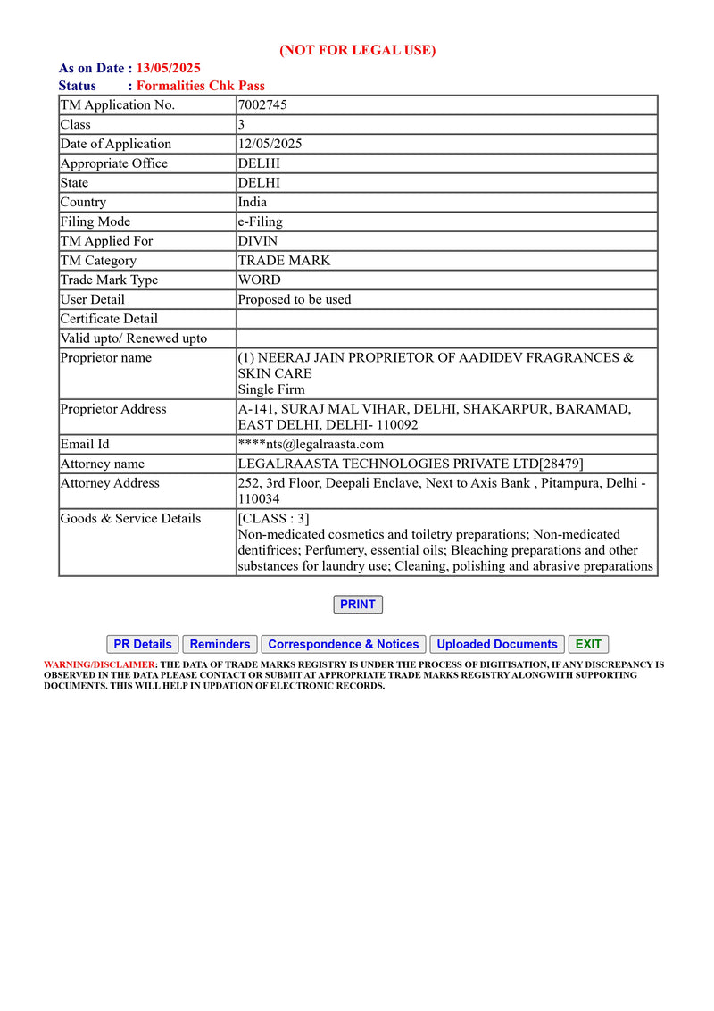 Trade Mark Registered